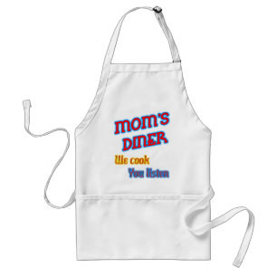 Mama Diner We Cook You Listen Funny Neon Schürze