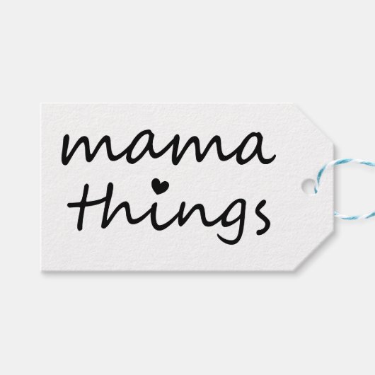 Mama Dinge Erste Muttertag Neue Mutter Geschenkanhänger (Vorderseite (Horizontal))