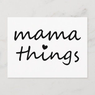 Mama Dinge Erste Muttertag Neue Mutter Postkarte