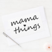 Mama Dinge Erste Muttertag Neue Mutter Rechteckiger Aufkleber (Umschlag)