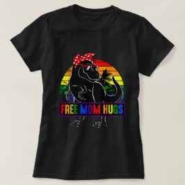 Mama dinosaur Freie Mama Hugs T-Shirt