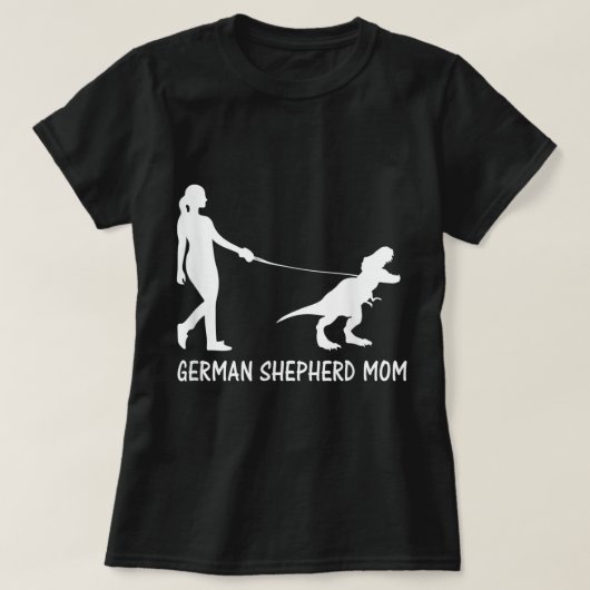 Mama Dinosaur GSD Besitzer Trex Women T-Shirt (Design vorne)