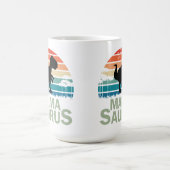 Mama Dinosaur Vintag Mama Anniversary Kaffeetasse (Mittel)