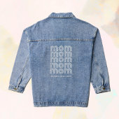 Mama | Disco-Style-Text mit Kindernamen Jeansjacke