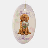 Mama Dogue Keramik Ornament (Rechts)