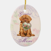 Mama Dogue Keramik Ornament (Vorne)