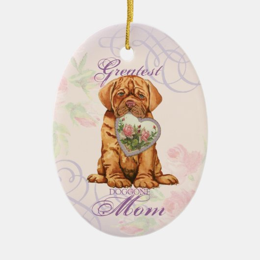 Mama Dogue Keramik Ornament (Vorne)