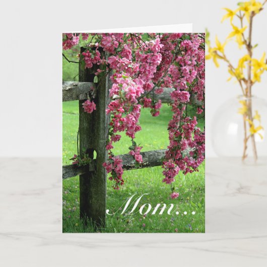 Mama... Dogwood Karte (Gelbe Blume)