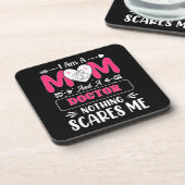 Mama Doktor, Funny Doctor Mama Getränkeuntersetzer (Linke Seite)