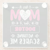 Mama Doktor, Funny Doctor Mama Glasuntersetzer (Rückseite)