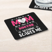 Mama Doktor, Funny Doctor Mama Rechteckiger Pappuntersetzer (angewinkelt)