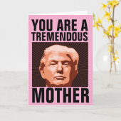 MAMA DONALD TRUMP MUTTER'S DAY GREETING CARDS KARTE (Gelbe Blume)