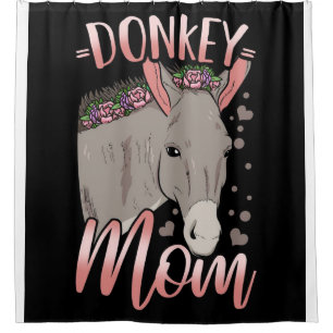 Mama Donkey Geschenk für die Esel-Mama des Eigen Duschvorhang