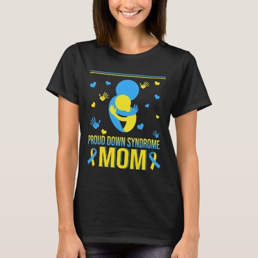 Mama-Down-Syndrom T-Shirt (Vorderseite)