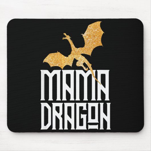 Mama Dragon Christmas Matching Family Tribe Mom Wi Mousepad (Vorne)