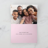 Mama | Drehbuch und Herz mit Foto Karte (Innenseite)