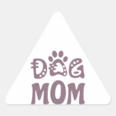 Mama Dreieckiger Aufkleber (Vorderseite)