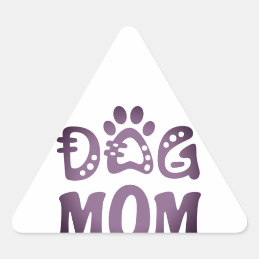 Mama Dreieckiger Aufkleber (Vorderseite)
