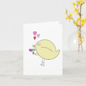 Mama Du bist der beste Vogel! Karte (Gelbe Blume)