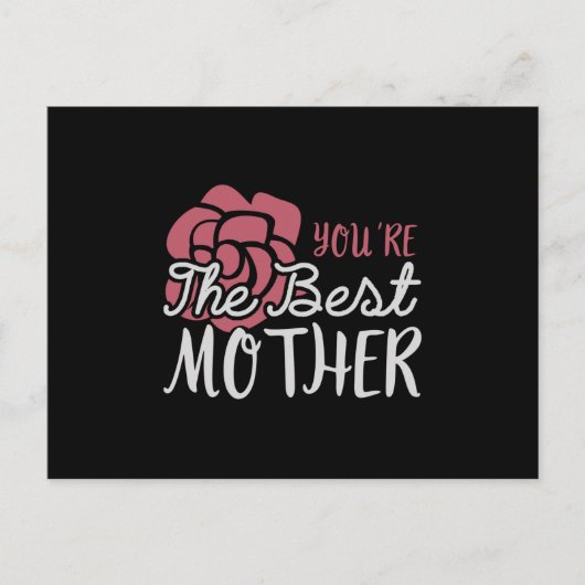 Mama - Du bist die beste Mutter Postkarte (Vorderseite)