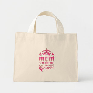 Mama du bist die Königin, Muttertagsgeschenk Mini Stoffbeutel