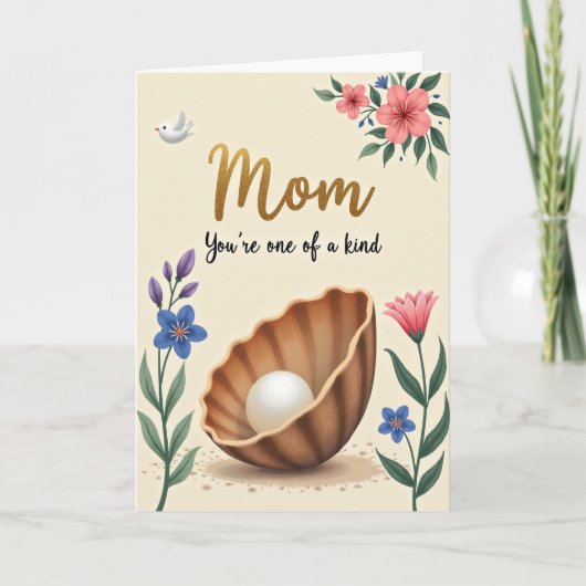 Mama, du bist einzigartig Karte (Vorderseite)