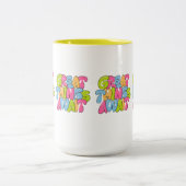 "Mama, du bist ihr Flügel" Zwei-Tonen-Tasse - schö Zweifarbige Tasse (Mittel)