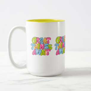 "Mama, du bist ihr Flügel" Zwei-Tonen-Tasse - schö Zweifarbige Tasse