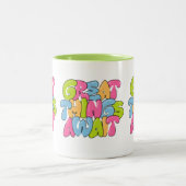 "Mama, du bist ihr Flügel" Zwei-Tonen-Tasse - schö Zweifarbige Tasse (Mittel)