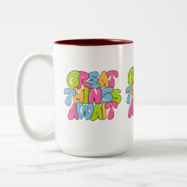 "Mama, du bist ihr Flügel" Zwei-Tonen-Tasse - schö Zweifarbige Tasse