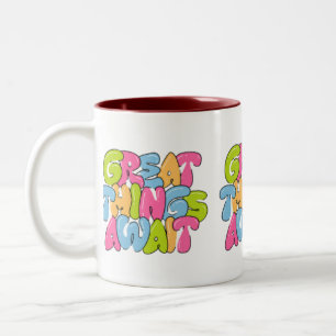 "Mama, du bist ihr Flügel" Zwei-Tonen-Tasse - schö Zweifarbige Tasse