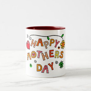 Mama du bist mein alles, ich Liebe dich in den Him Zweifarbige Tasse