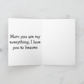 Mama, du bist mein alles karte (Innenseite)