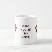 Mama, du bist mein Held personalisierter Kaffeebec Kaffeetasse (Mittel)