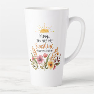 Mama, du bist mein Sonnenschein - Blumenstrauß-Bot Milchtasse
