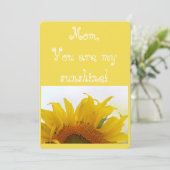 Mama, du bist mein Sonnenschein! Karte (Stehend Vorderseite)