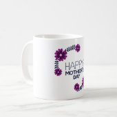 "Mama, du bist meine ewig Zuhause. Muglady" Kaffeetasse (Vorderseite Links)