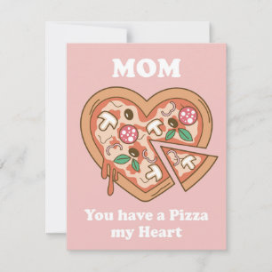 Mama, du hast eine Pizza mein Herz Feiertagskarte