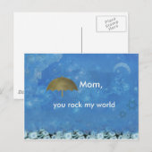 Mama, du rockst meine Welt Postkarte (Vorne/Hinten)