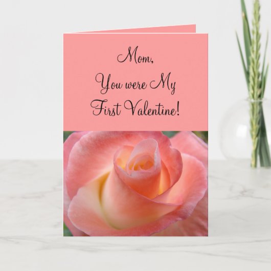 Mama, du warst mein erstes Valentinsgruß! Karten M (Vorderseite)