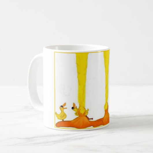 Mama Duck & Ducklings Tasse (Vorderseite Links)