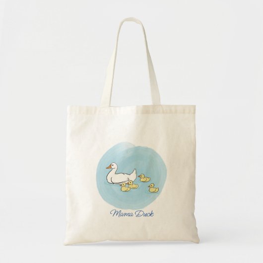 Mama Duck Personalisiert Tote Bag Tragetasche (Vorne)