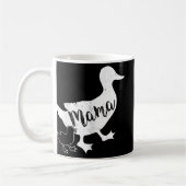 Mama Duck und 1 Baby Duckling Fun Mama Kaffeetasse (Links)