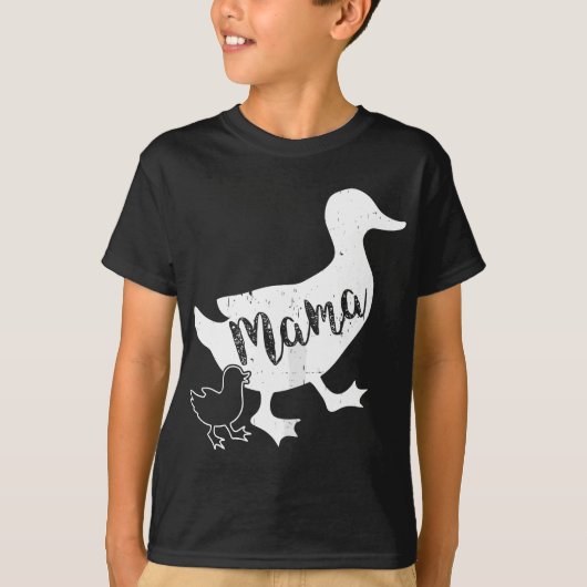 Mama Duck und 2 Ducklings, Mama Duck T-Shirt (Vorderseite)