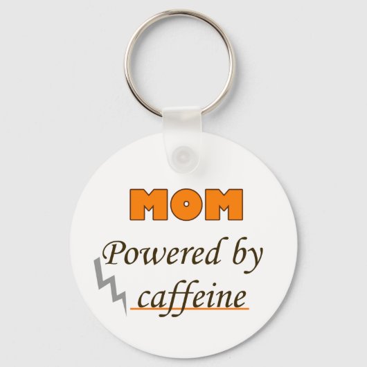 Mama durch Koffein Schlüsselanhänger (Vorderseite)