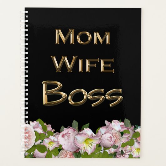 Mama Ehefrau Boss Floral Planer (Vorderseite)
