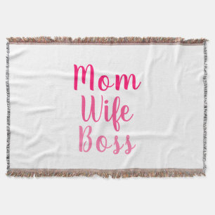 Mama Ehefrau Boss Gradientenrosa benutzerdefiniert Decke