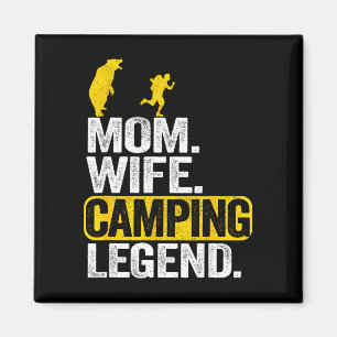 Mama Ehefrau Camping Legende RV Camper Outdoor Fra Magnet