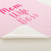 Mama Ehefrau Chef Farbverlauf rosa benutzerdefinie Sherpadecke (3/4)
