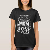 Mama Ehefrau Chef individuelle Name T - Shirt (Vorderseite)